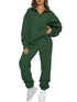 AUTOMET Womens 2 Piece Outfits Long Sleeve Sweatsuits Sets Half Zip Sweatshirts with Joggers Sweatpants Xmasgreen Large - Evallys.com # #