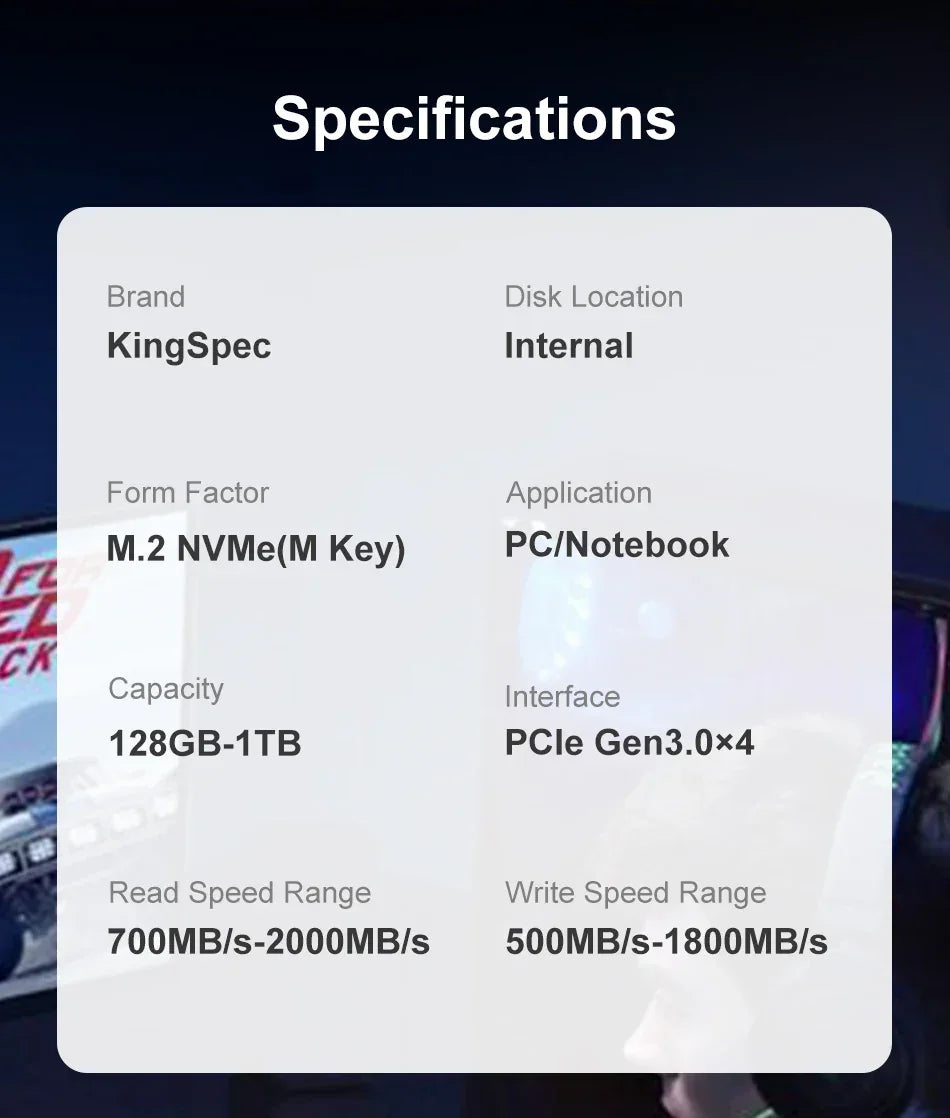 KingSpec M.2 SSD 120GB 256GB 512GB 1TB SSD 2TB hard Drive M2 ssd m.2 NVMe pcie SSD Internal Hard Disk For Laptop Desktop MSI - Evallys.com