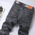 Blue Men's Stretch Jeans, Black Denim Trousers, Fashion Slim Casual Pants Asian Size 28-40 - Evallys.com