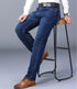 Blue Men's Stretch Jeans, Black Denim Trousers, Fashion Slim Casual Pants Asian Size 28-40 - Evallys.com