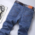 Blue Men's Stretch Jeans, Black Denim Trousers, Fashion Slim Casual Pants Asian Size 28-40 - Evallys.com