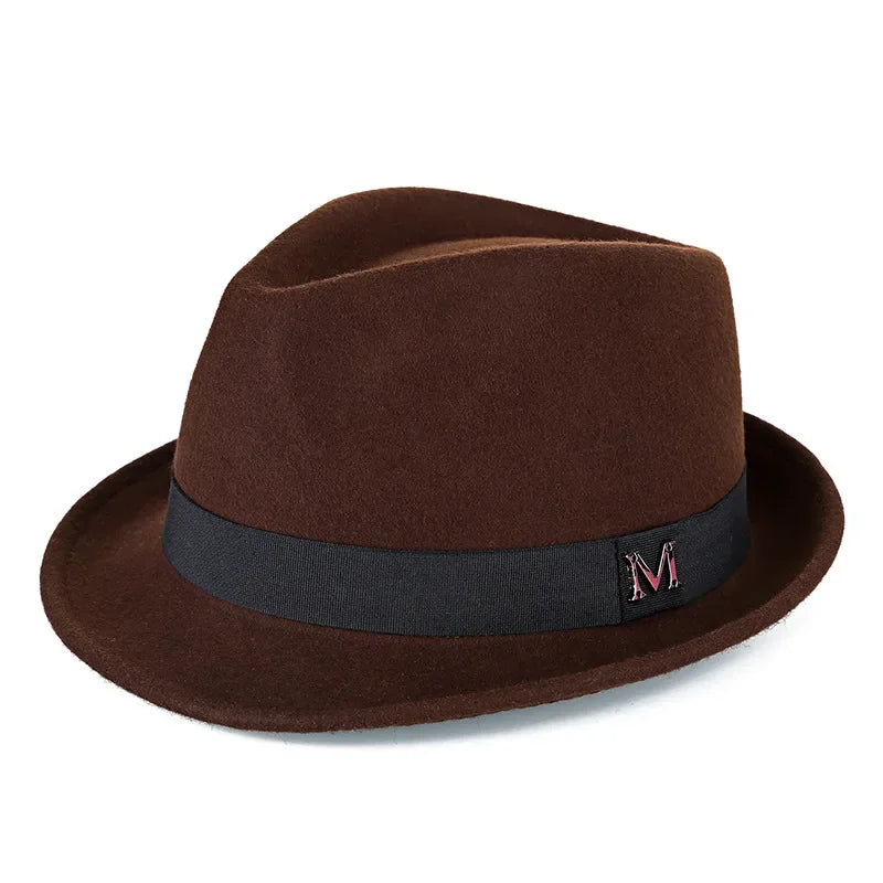Men's Wool Fedora Hat – Winter Warm Felt Jazz Cap for Parties - Evallys.com