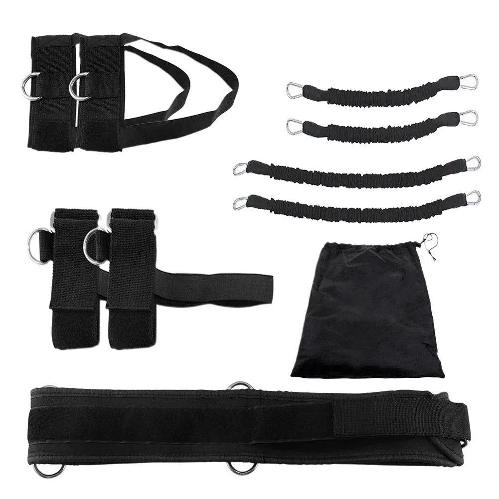 Fitness Boxing Training Resistance Band Set Stretching Strap Exercise Belt For Boxing Basketball Jump Strength Training - Evallys.com
