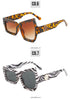 Men Punk Sunglasses Luxury Brand Designer Steampunk Geometry Polygon Sun Glasses Women UV400 Driving Square Shade Unique Eyewear - Evallys.com