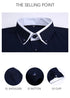 TFETTER Summer Business Shirt Men Short Sleeves Button Up Shirt Turn-down Collar Casual Shirts Mens Clothing Plus Size 5XL - Evallys.com