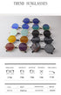 Steampunk Small Round Sunglasses Men 2022 Brand Vintage Metal Mirror Film Women Sun Glasses Cool Circle Shade Eyewear Male UV400 - Evallys.com