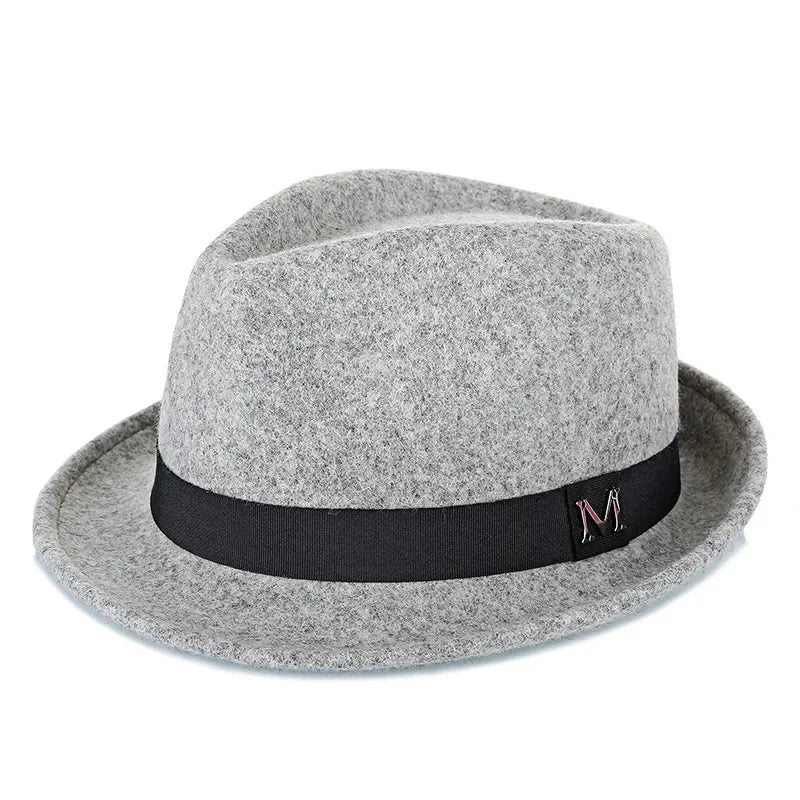 Men's Wool Fedora Hat – Winter Warm Felt Jazz Cap for Parties - Evallys.com