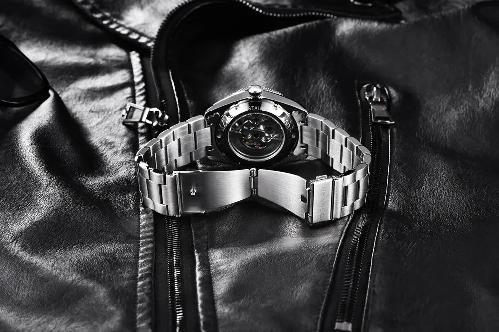 BENYAR Men's Watches Mechanical Automatic Watch BB58 Sport Watch For Men 2024 Stainless Steel Waterproof Business Luminous Clock - Evallys.com