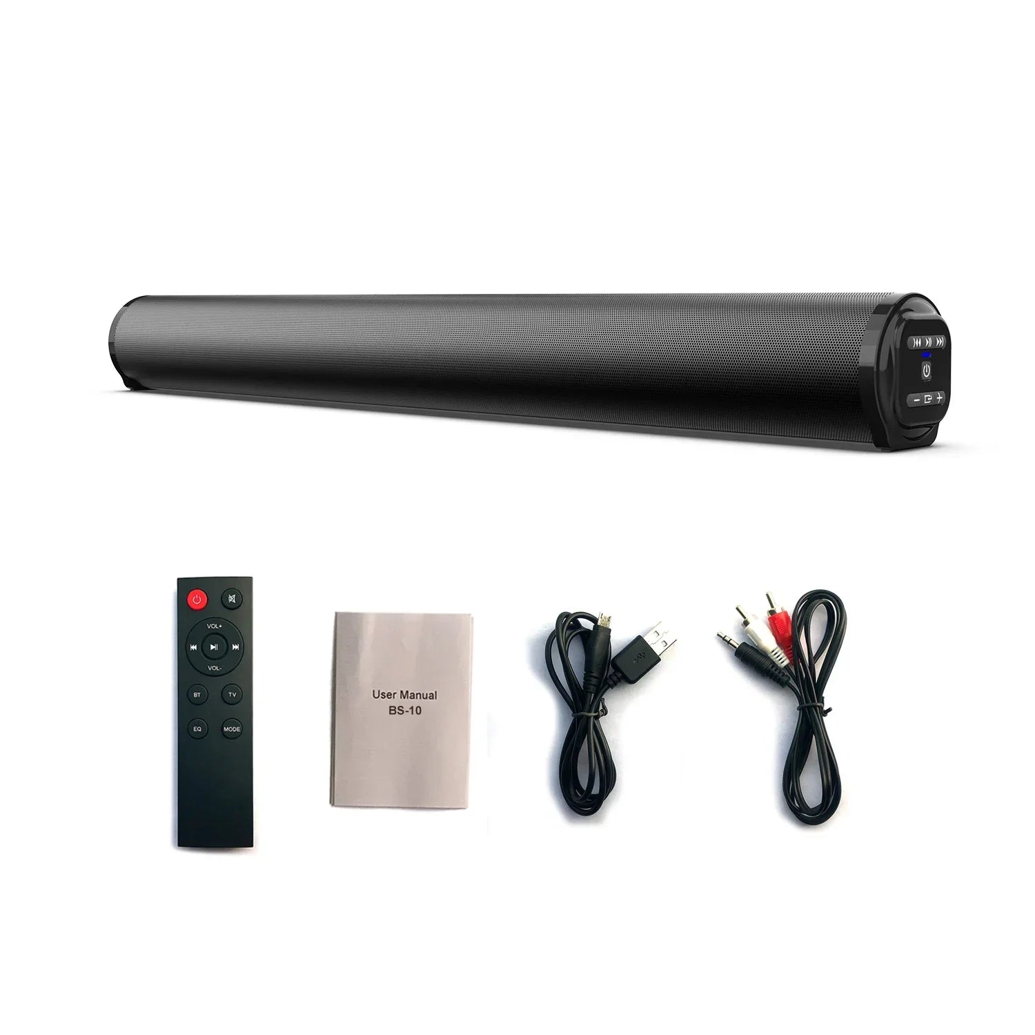 2024 Soundbar Sound Wireless Bluetooth Car Computer Speaker Stereo Tv Home Theater Sombar For 3.5mm Output PC - Evallys.com