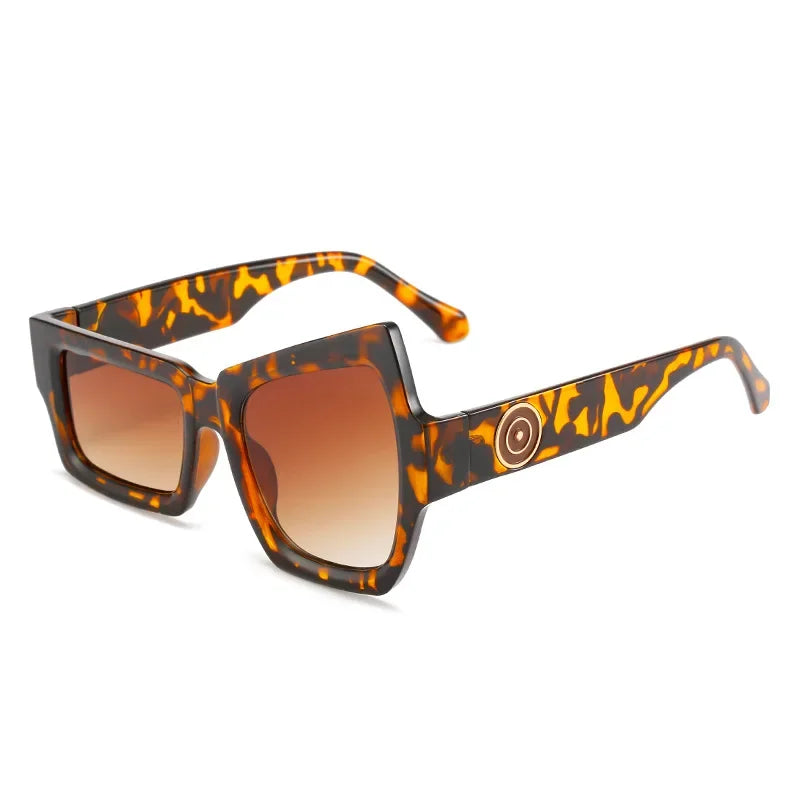 Men Punk Sunglasses Luxury Brand Designer Steampunk Geometry Polygon Sun Glasses Women UV400 Driving Square Shade Unique Eyewear - Evallys.com