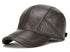 Men’s Real Leather Earflap Baseball Cap – Winter Cowhide Hat - Evallys.com