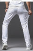 Men White Jeans Fashion Casual Classic Style Slim Fit Soft Trousers Male Brand Advanced Stretch Pants - Evallys.com