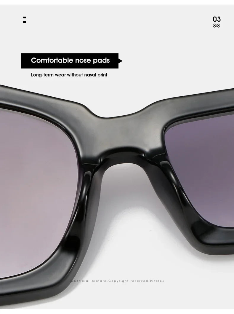 Men Punk Sunglasses Luxury Brand Designer Steampunk Geometry Polygon Sun Glasses Women UV400 Driving Square Shade Unique Eyewear - Evallys.com