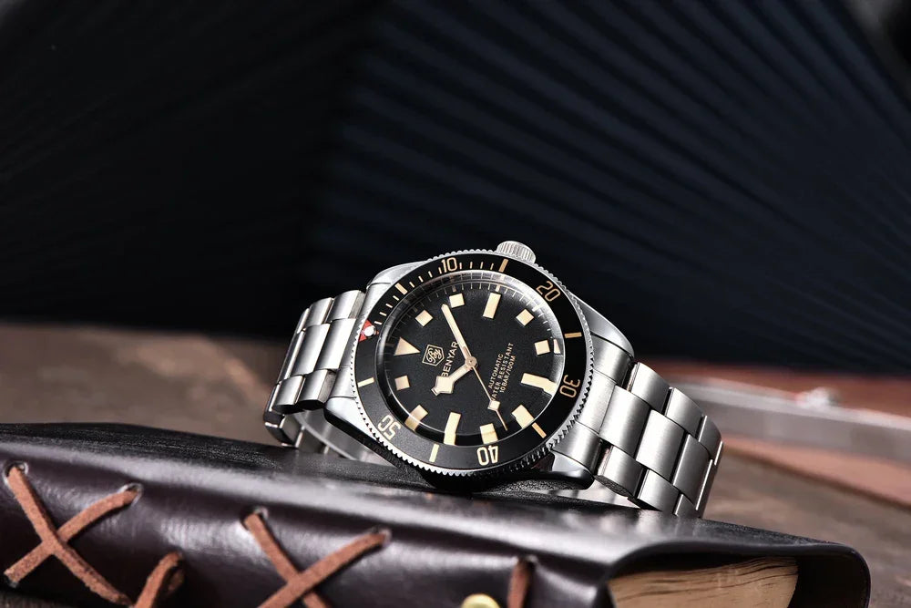 BENYAR Men's Watches Mechanical Automatic Watch BB58 Sport Watch For Men 2024 Stainless Steel Waterproof Business Luminous Clock - Evallys.com