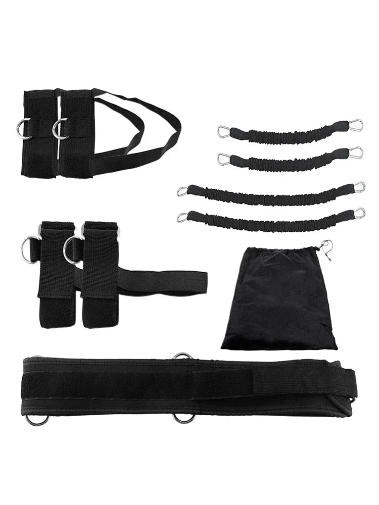 Fitness Boxing Training Resistance Band Set Stretching Strap Exercise Belt For Boxing Basketball Jump Strength Training - Evallys.com