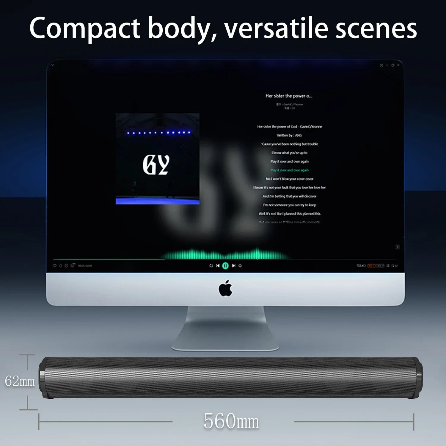 2024 Soundbar Sound Wireless Bluetooth Car Computer Speaker Stereo Tv Home Theater Sombar For 3.5mm Output PC - Evallys.com