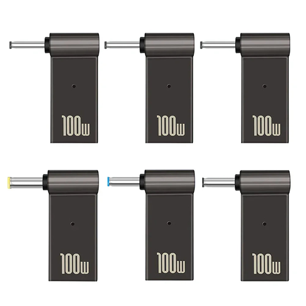 PD 100W Laptop Power Adapter Connector Type C Laptop Power Adapter Connector Plug Type C Female to DC Male Jack Plug for HP Dell - Evallys.com