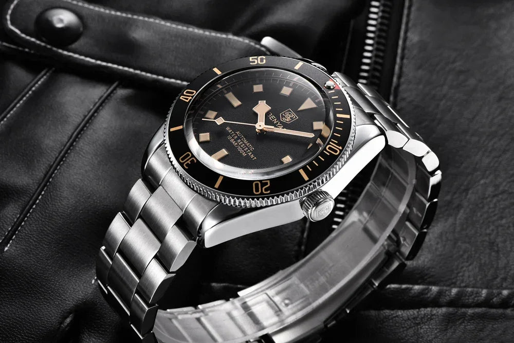 BENYAR Men's Watches Mechanical Automatic Watch BB58 Sport Watch For Men 2024 Stainless Steel Waterproof Business Luminous Clock - Evallys.com