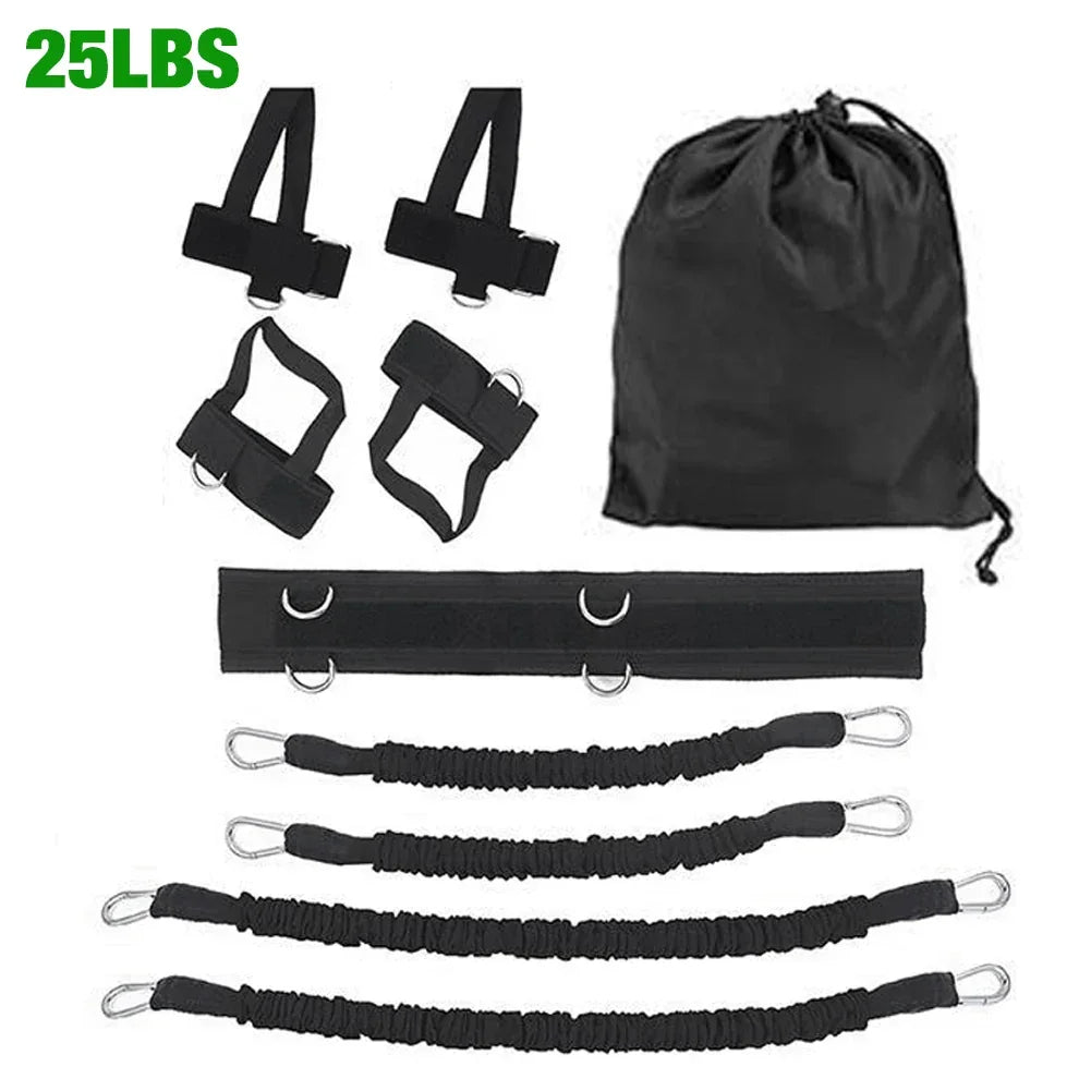 Fitness Boxing Training Resistance Band Set Stretching Strap Exercise Belt For Boxing Basketball Jump Strength Training - Evallys.com