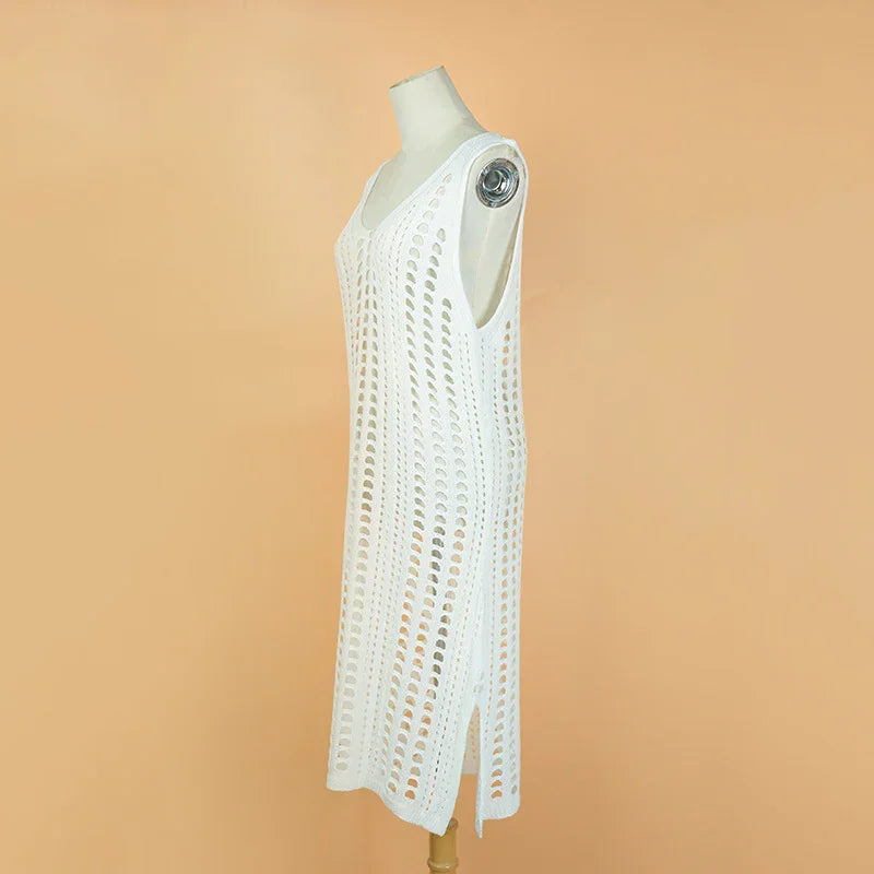 Sarong Beach Wrap Bikini Cover-Up Women Crochet Swimwear Dress - Evallys.com