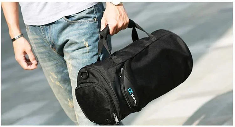 Men’s Travel Duffel Bag – Gym, Fitness, Wet/Dry, Shoe Compartment - Evallys.com