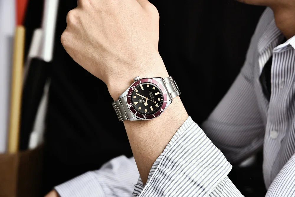 BENYAR Men's Watches Mechanical Automatic Watch BB58 Sport Watch For Men 2024 Stainless Steel Waterproof Business Luminous Clock - Evallys.com