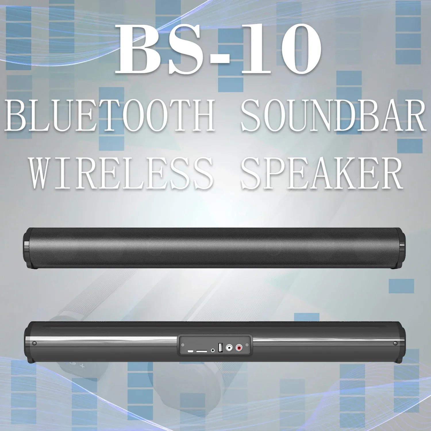 2024 Soundbar Sound Wireless Bluetooth Car Computer Speaker Stereo Tv Home Theater Sombar For 3.5mm Output PC - Evallys.com