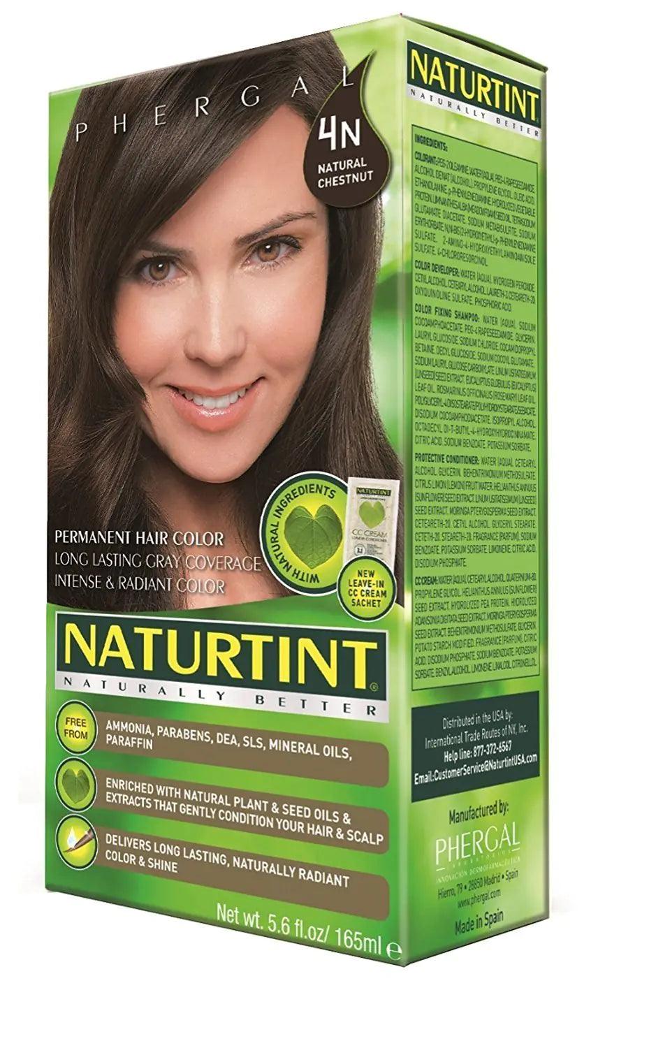 Naturtint Permanent Hair Color Natural Chestnut, 4N (2-Pack) - Evallys.com # #