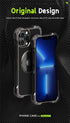 Carbon Fiber Lens Protection Phone Case for iPhone 14 Plus 12 13 Pro Max Mini Compatible with MagSafe Metal Bumpers Cover - Evallys.com