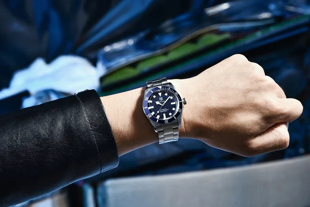 BENYAR Men's Watches Mechanical Automatic Watch BB58 Sport Watch For Men 2024 Stainless Steel Waterproof Business Luminous Clock - Evallys.com