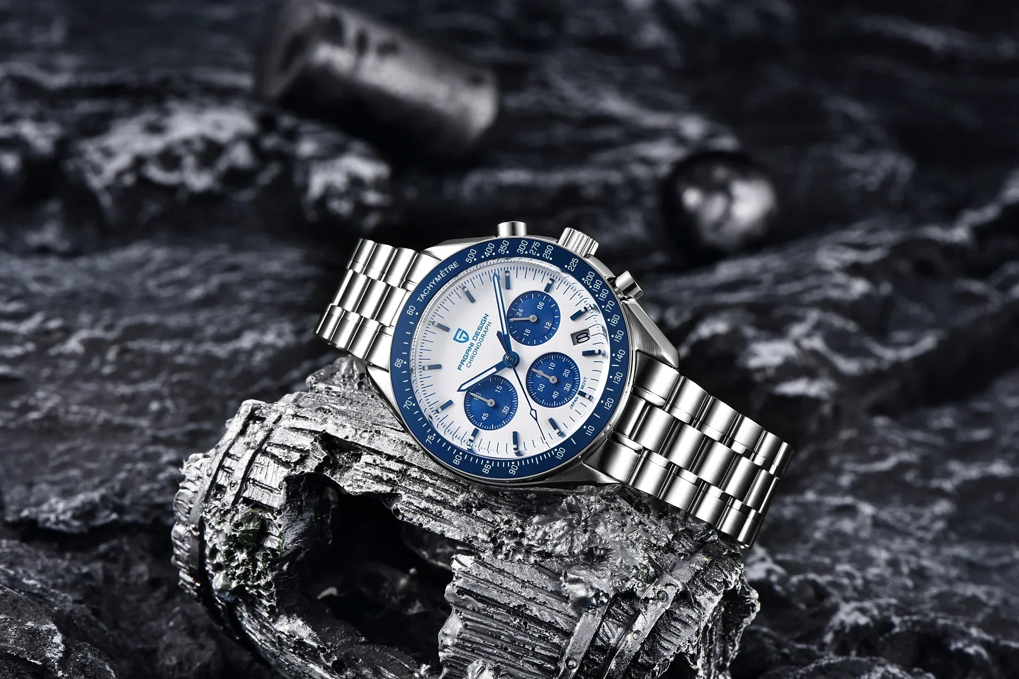 PAGANI DESIGN 2024 New Men's Watches Top Luxury Quartz Watch For Men Auto Date Speed Chronograph AR Sapphire Mirror Wrist watch - Evallys.com