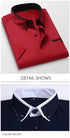 TFETTER Summer Business Shirt Men Short Sleeves Button Up Shirt Turn-down Collar Casual Shirts Mens Clothing Plus Size 5XL - Evallys.com