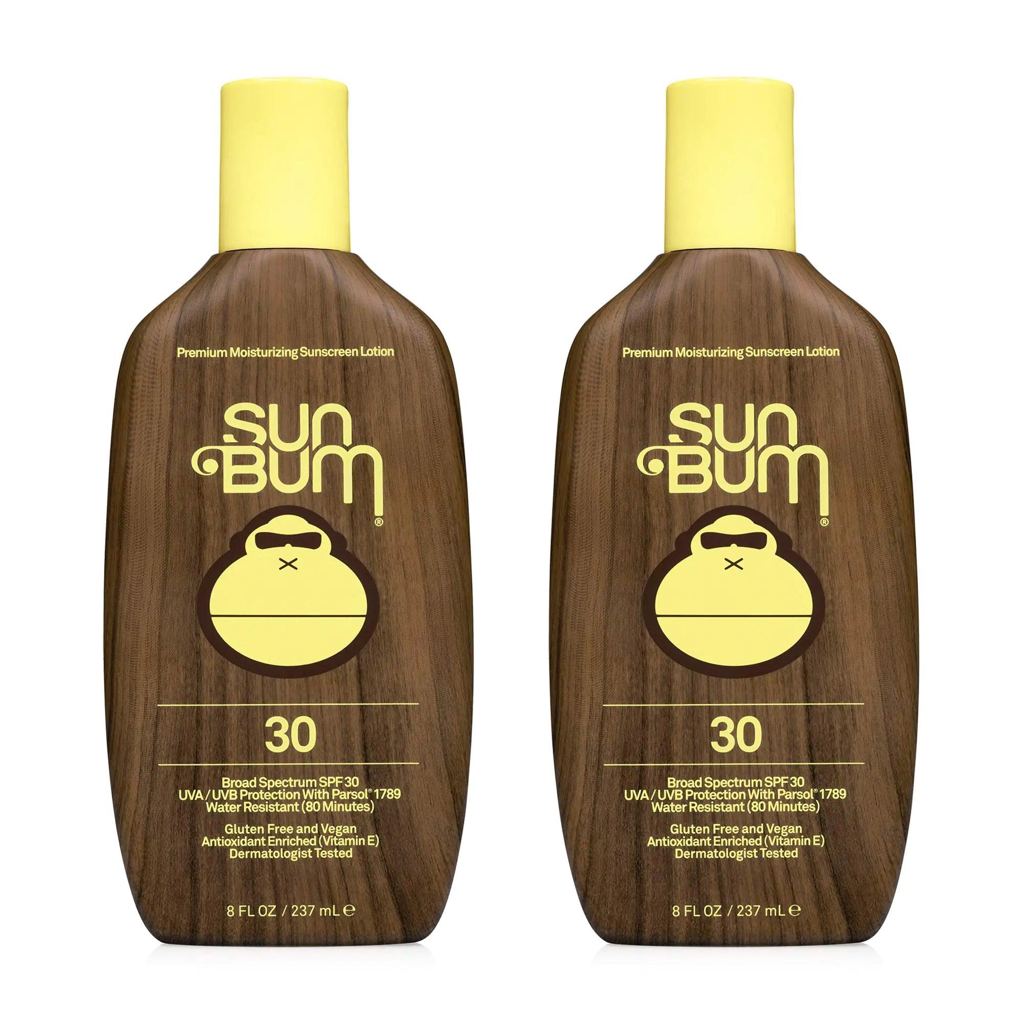 Sun Bum Sun Bum Original Spf 30 Sunscreen Lotion Vegan and Reef Friendly (octinoxate & Oxybenzone Free) Broad Spectrum Moisturizing Uva/uvb Sunscreen With Vitamin E 8 Ounce 2 Pack 16 Fl Oz (Pack of 1) - Evallys.com # #