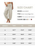 Xiaoxuemeng Womens Baggy Wide Leg Pants Casual Elastic Waisted Palazzo Harem Pants with Pockets Large White - Evallys.com # #