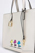 Marc Jacobs X Peanuts Small Ivory Leather Woodstock Tote - Evallys.com # #