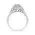 .925 Sterling Silver 1/3 Cttw Miracle Set Round-Cut Diamond Cocktail Ring (H-I Color, I1-I2 Clarity) - Evallys.com # #