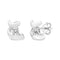 10K Gold 1/10 Cttw Round Brilliant-Cut Diamond Espira Swirls Solitaire Push Back Stud Earrings (I-J Color, I1-I2 Clarity) - Evallys.com # #