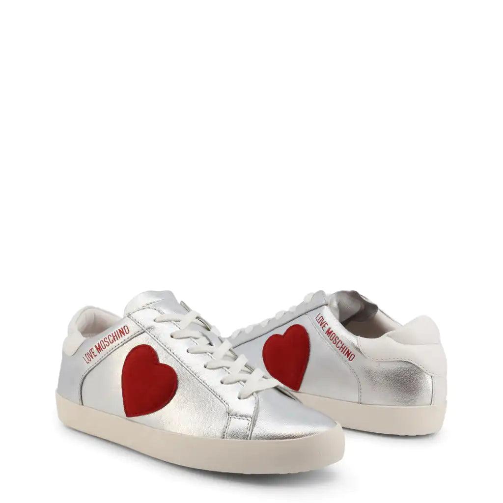 Silver Heart Sneakers - Evallys.com # #