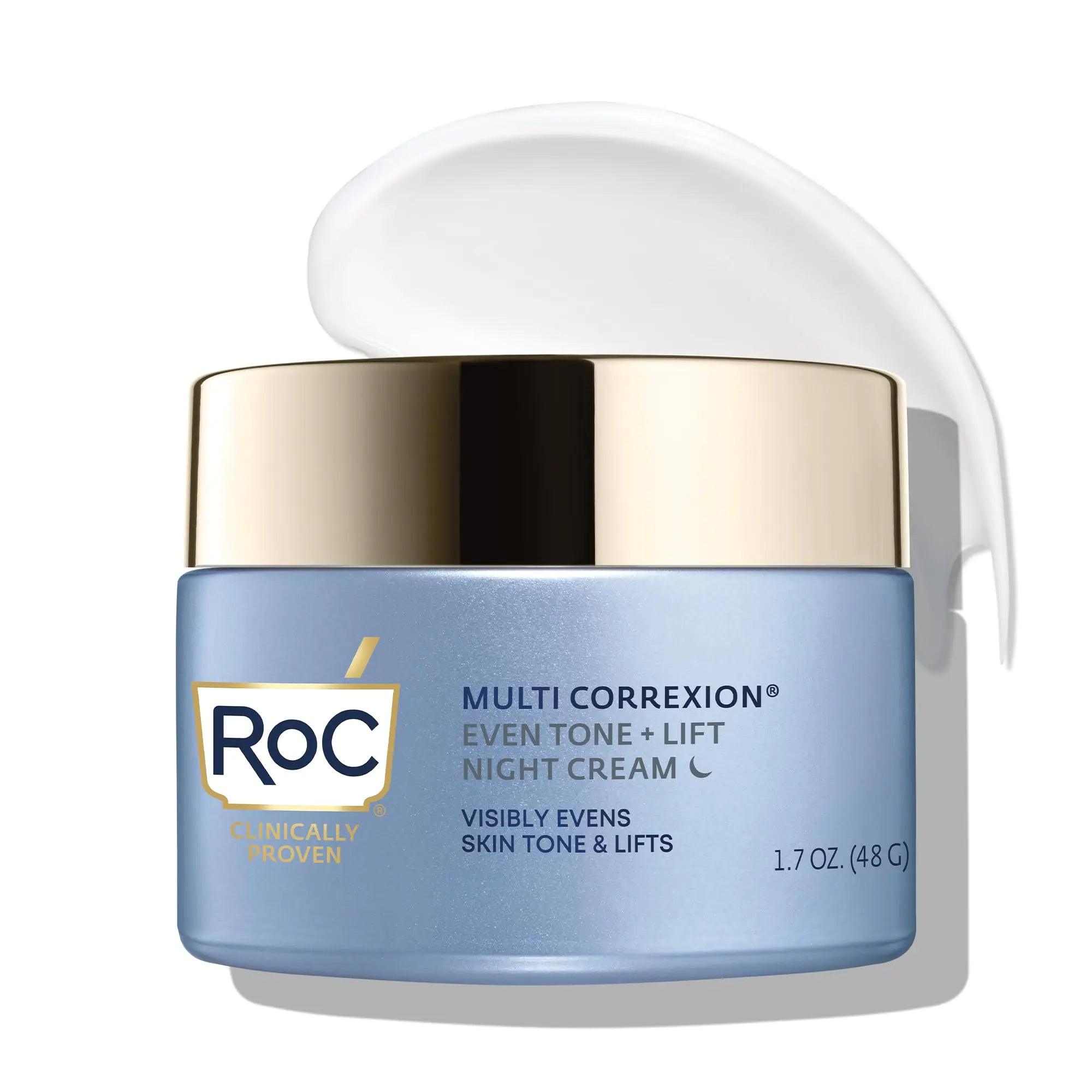 RoC Multi Correxion 5 in 1 Restoring/Anti Aging Facial Night Cream with Hexinol, 1.7 Ounces (Packaging May Vary) 1.7 Oz Night Cream - Evallys.com # #