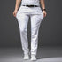 Men White Jeans Fashion Casual Classic Style Slim Fit Soft Trousers Male Brand Advanced Stretch Pants - Evallys.com