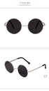 Steampunk Small Round Sunglasses Men 2022 Brand Vintage Metal Mirror Film Women Sun Glasses Cool Circle Shade Eyewear Male UV400 - Evallys.com