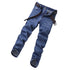 Blue Men's Stretch Jeans, Black Denim Trousers, Fashion Slim Casual Pants Asian Size 28-40 - Evallys.com