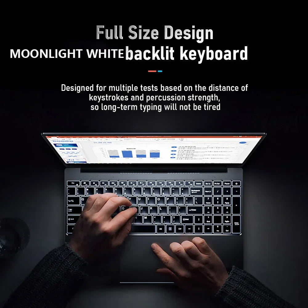 Big discount Notebook Windows 10 11 Ram 16GB Rom 256GB 512GB 1TB 2TB SSD Computer 2.4G/5.0G Wifi Bluetooth Intel N5095 Laptop - Evallys.com