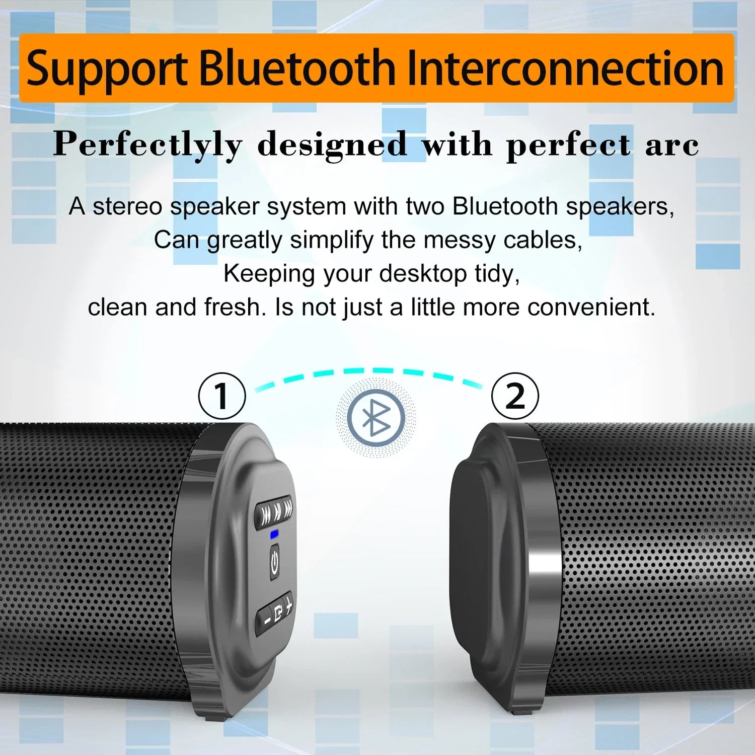 2024 Soundbar Sound Wireless Bluetooth Car Computer Speaker Stereo Tv Home Theater Sombar For 3.5mm Output PC - Evallys.com