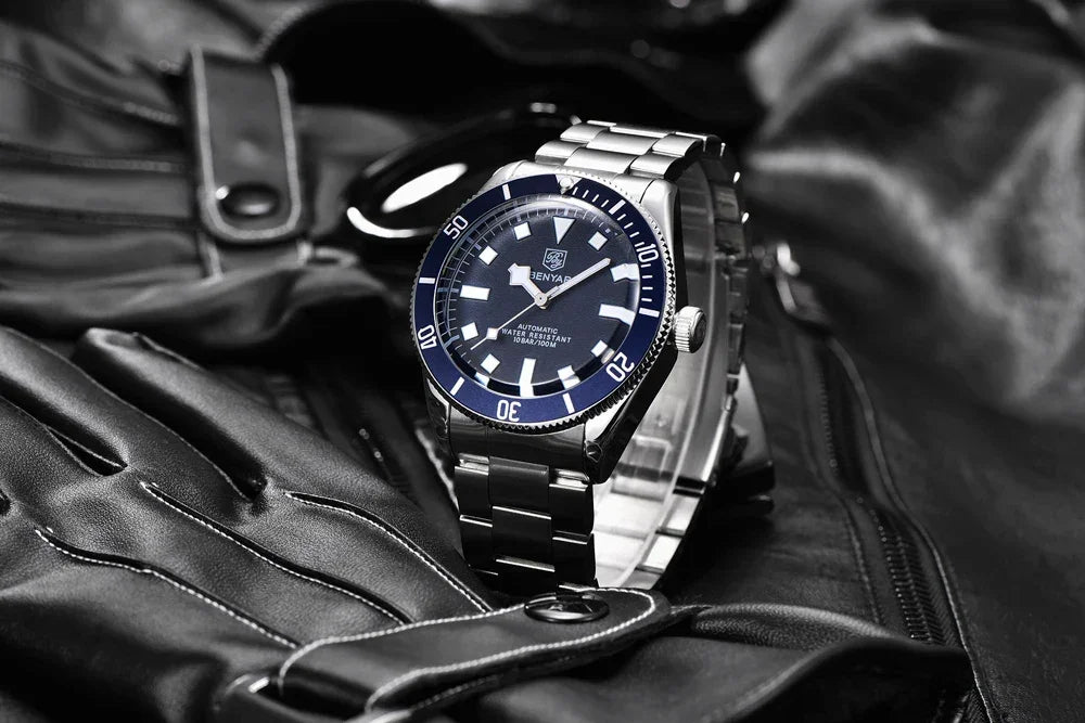 BENYAR Men's Watches Mechanical Automatic Watch BB58 Sport Watch For Men 2024 Stainless Steel Waterproof Business Luminous Clock - Evallys.com