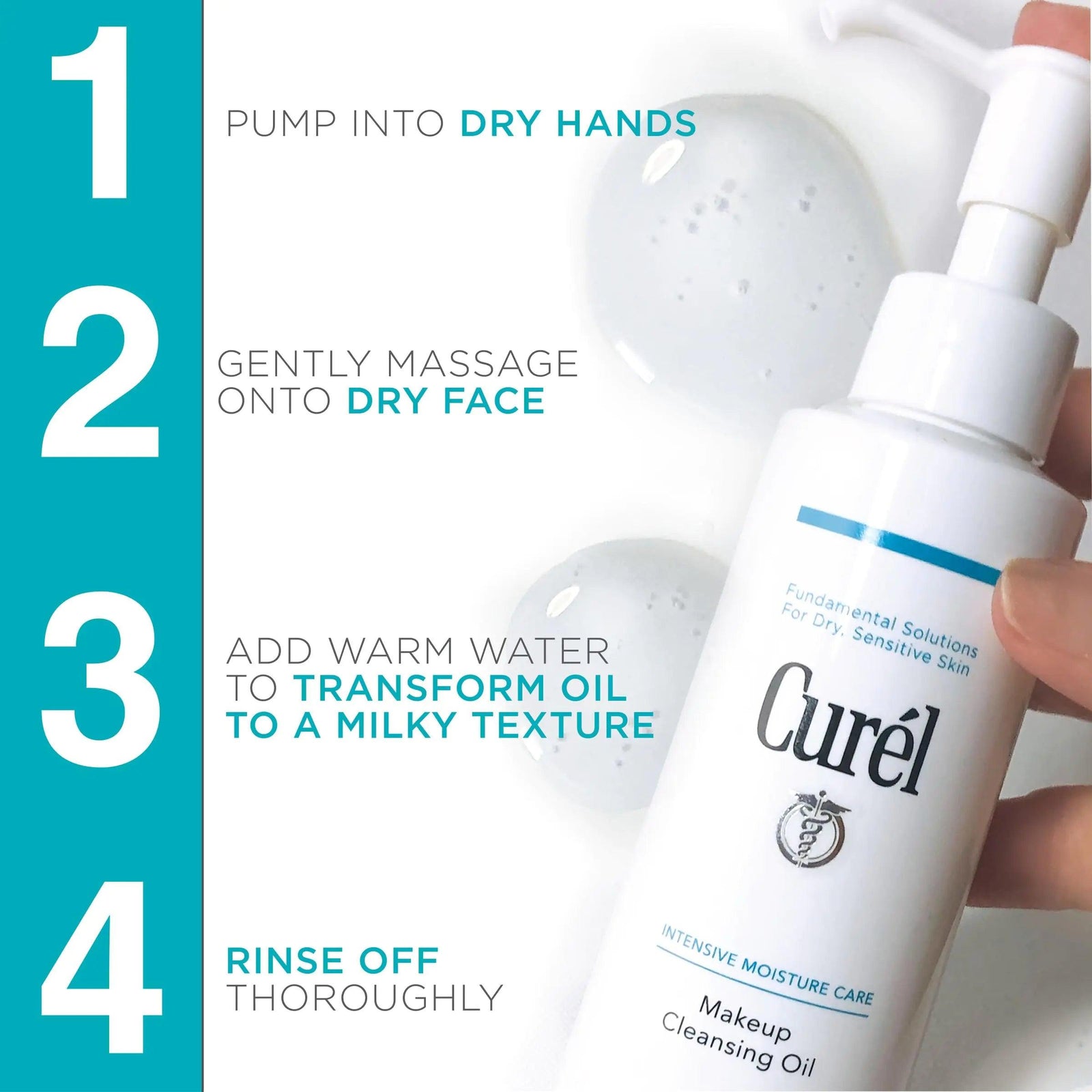 Curel Makeup Cleansing Oil and Face Wash Cleansing Oil & Face Cream - Evallys.com # #