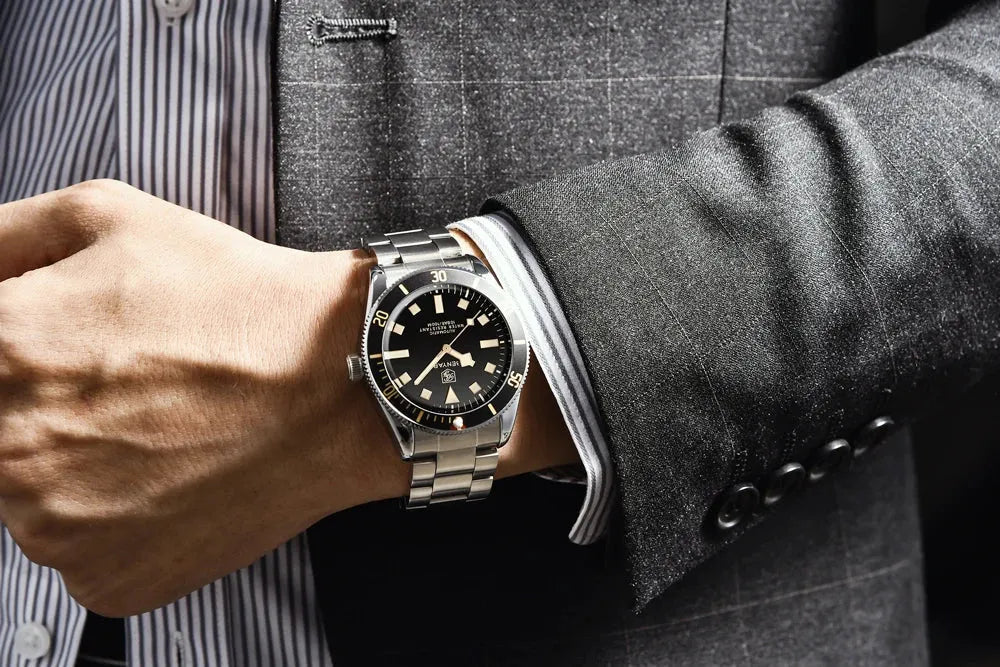 BENYAR Men's Watches Mechanical Automatic Watch BB58 Sport Watch For Men 2024 Stainless Steel Waterproof Business Luminous Clock - Evallys.com