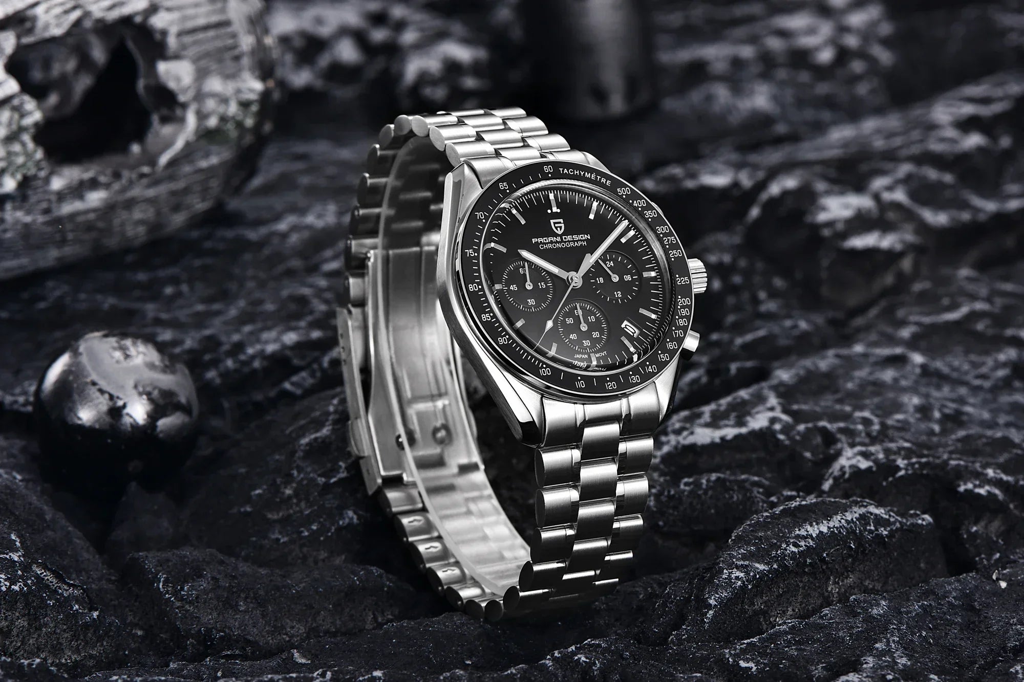 PAGANI DESIGN 2024 New Men's Watches Top Luxury Quartz Watch For Men Auto Date Speed Chronograph AR Sapphire Mirror Wrist watch - Evallys.com