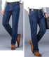 Blue Men's Stretch Jeans, Black Denim Trousers, Fashion Slim Casual Pants Asian Size 28-40 - Evallys.com