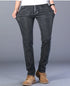 Blue Men's Stretch Jeans, Black Denim Trousers, Fashion Slim Casual Pants Asian Size 28-40 - Evallys.com